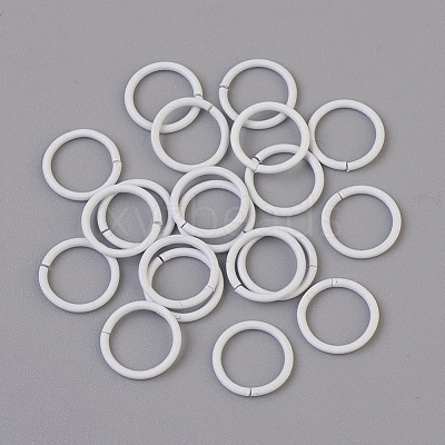 Spray Painted Iron Open Jump Rings X-IFIN-F149-B16-1
