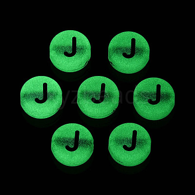 Luminous Frosted Acrylic Beads FACR-T008-02J-1
