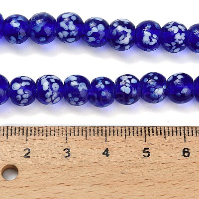 Handmade Lampwork Beads Strands LAMP-H071-01B-1