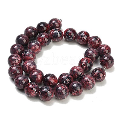 Baking Paint Glass Beads Strands GL-CBA8F4B-02I-1