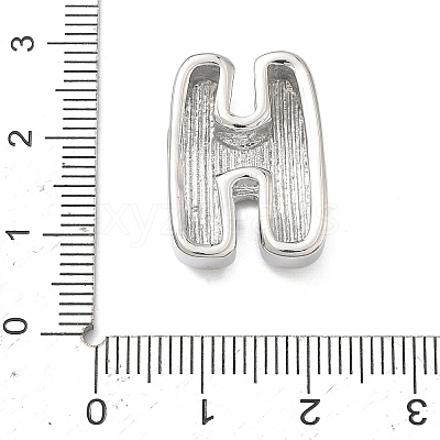 Brass Initial Beads KK-B167-27P-01H-1