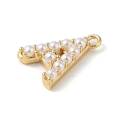 Plastic Imitation Pearl Pendants KK-P230-17G-A-1