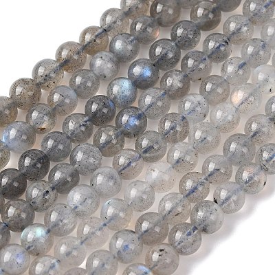 Natural Labradorite Round Bead Strands G-M263-B-03-1