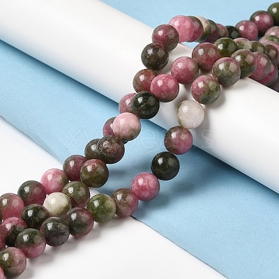 Natural Dyed White Jade Beads Strands G-M402-C04-1