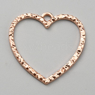 Alloy Open Back Bezel Pendants FIND-TAC0017-41B-RG-1