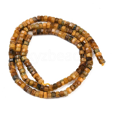 Natural Tiger Quartz Beads Strands G-G345-C11-2x4mm-1