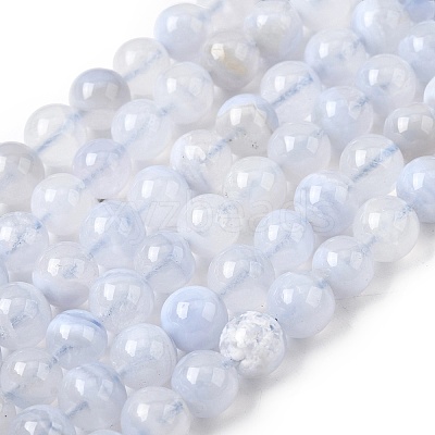 Grade A Natural Blue Lace Agate Beads Strands G-F222-29-8mm-1-1