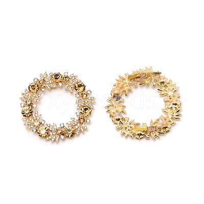 Alloy Shoes Buckle Clips ALRI-WH0008-02-1