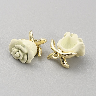 Spray Painted Alloy Charms FIND-TAC0017-35D-1