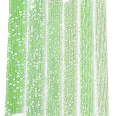 Transparent Glass Beads Strands EGLA-A044-T8mm-MB09-1