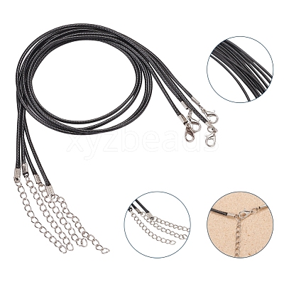 Waxed Cord Necklace Making X-NCOR-T001-01-1