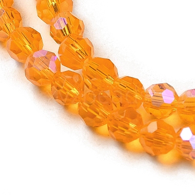 Electroplate Transparent Glass Beads Strands LS-EGLA-A035-T3mm-L05-1