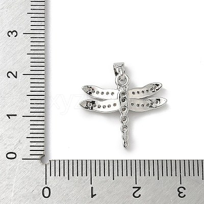 Brass Micro Pave Cubic Zirconia Pendants KK-I371-24P-1