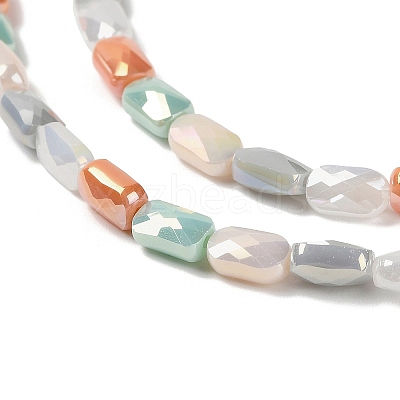 Electroplate Glass Beads Strands EGLA-P065-02A-04-1