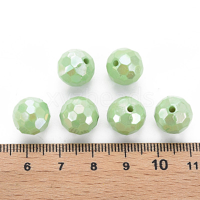 Opaque Acrylic Beads X-TACR-S154-10F-01-1
