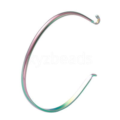 Ion Plating(IP) 304 Stainless Steel Cuff Bangle Making STAS-H154-01MC-1