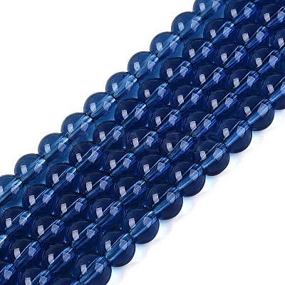Transparent Glass Beads Strands X-GLAA-T032-T6mm-28-1