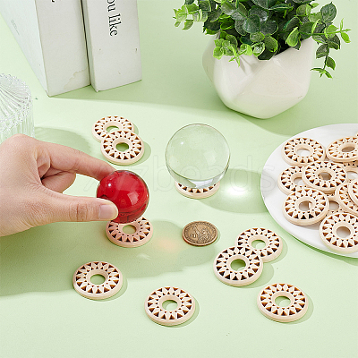 Wooden Crystal Sphere Display Stands WOOD-UN0001-18A-1