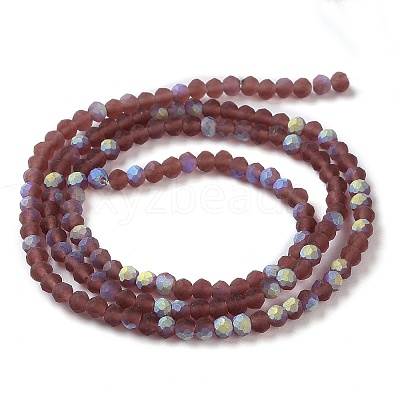 Imitation Jade Glass Beads Strands EGLA-A034-T2mm-MB13-1