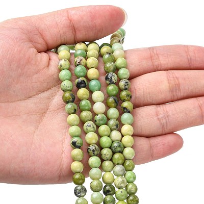 Natural Serpentine Beads Strands G-N166-6-1
