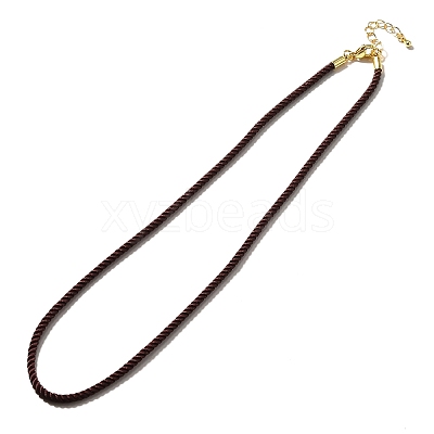 Nylon Milan Cord Necklace Making MAK-M028-01G-20-1