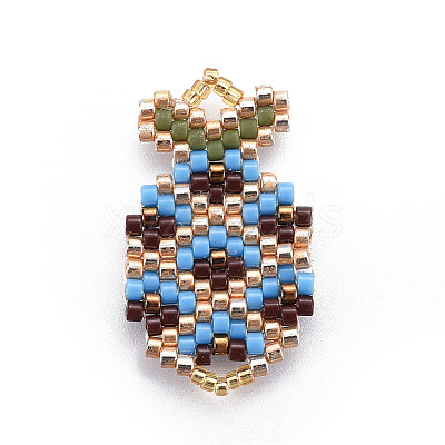 MIYUKI & TOHO Handmade Japanese Seed Beads Pendants SEED-A027-B02-1
