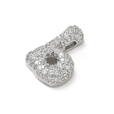 Brass Micro Pave Cubic Zirconia Pendants KK-A300-02P-B-1