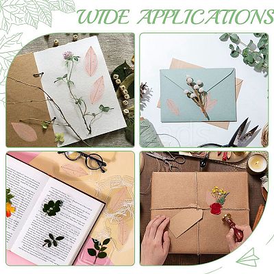 100Pcs Dried Flower Leaf Craft Supplies AJEW-CP0009-41C-1