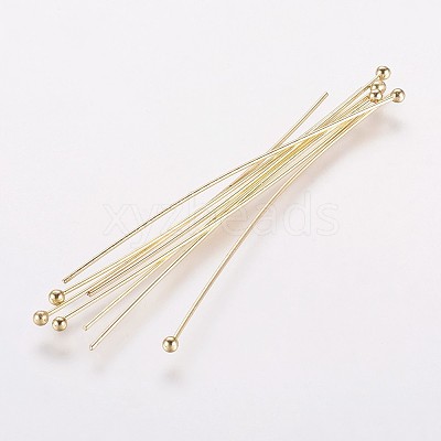 Rack Plating Brass Ball Head pins LS-S-KK-E680-03-0.5x50-G-1