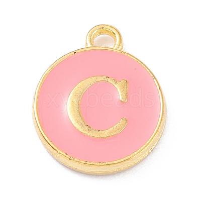 Initial Letter A~Z Alphabet Enamel Charms ENAM-Q437-14-1