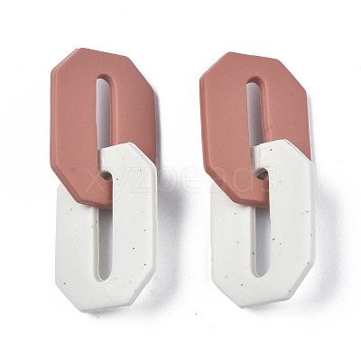 Handmade Polymer Clay Linking Rings CLAY-N010-033-01-1