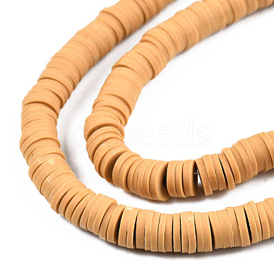 Handmade Polymer Clay Beads Strands CLAY-R089-6mm-118-1