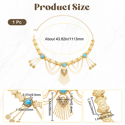 Alloy Charms Chain Belts FIND-WH20010-07B-1