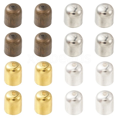 100Pcs 4 Colors Iron Cord Ends IFIN-YW0003-24-1