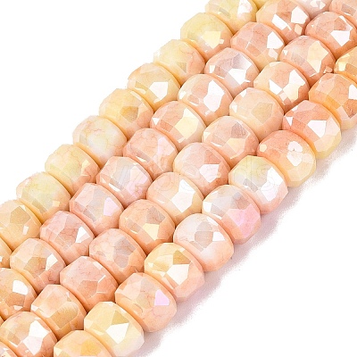 Anti-Tarnish Electroplate Glass Beads Strands GLAA-T025-10mm-11D-1