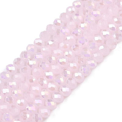 Electroplate Glass Beads Strands EGLA-A044-J2mm-B02-1