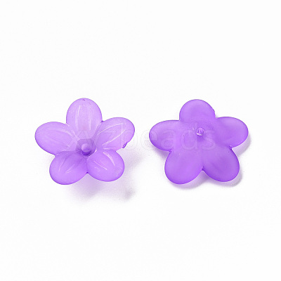 Frosted Acrylic Bead Caps MACR-S371-08A-747-1