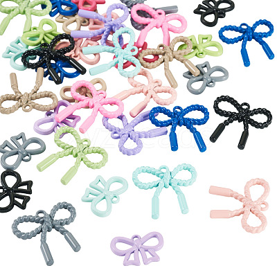 36Pcs 18 Styles Spray Plating Alloy Pendants FIND-TA0007-94-1