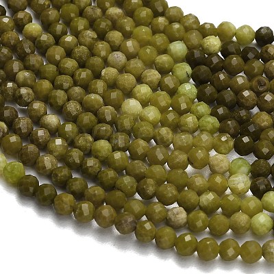 Gradient Color Natural Yellow Green Opal Beads Strands GG-CBA9722-A01-4mm-1
