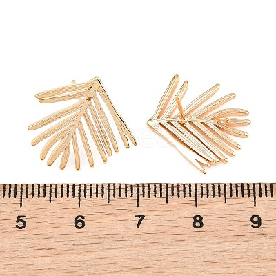 Brass Stud Earring Findings KK-CBA866A-10G-1