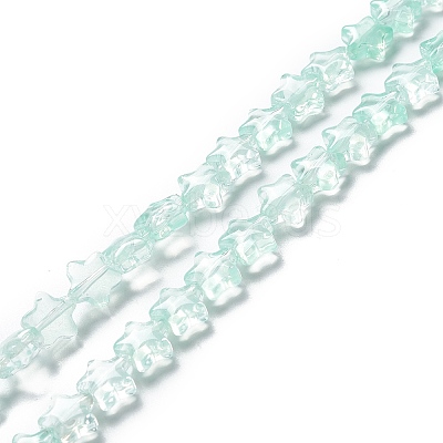 Transparent Glass Beads Strand X1-GLAA-F112-02E-1