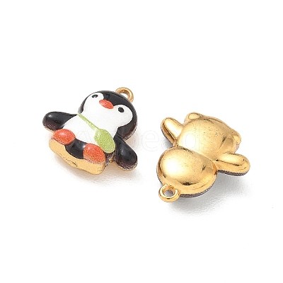 304 Stainless Steel Enamel Pendants STAS-Q119-18G-02-1