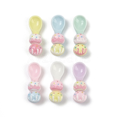 Opaque Resin Cabochons RESI-K043-05B-1