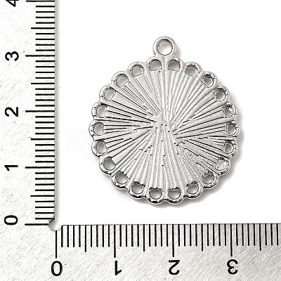 Tibetan Style Pendant Cabochon Settings TIBE-21668-P-RS-1