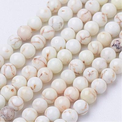 Natural Magnesite Bead Strands G-P286-10-3mm-1
