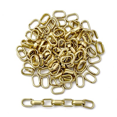 Opaque Spray Painted Acrylic Linking Rings OACR-S021-65A-B01-1