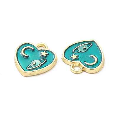Alloy Enamel Pendants ENAM-E004-06LG-1