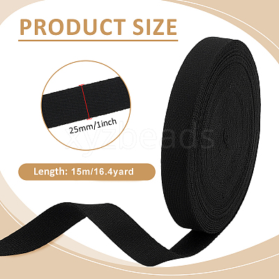 1 Roll Cotton & Linen Grosgrain Ribbon OCOR-BC0009-01B-1