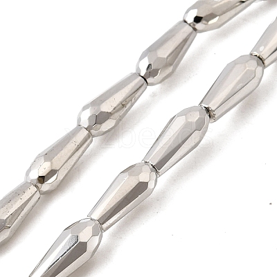 Electroplate Glass Beads Strands EGLA-F166-09P-1