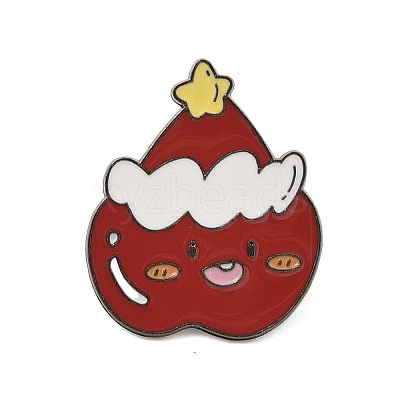 Christmas Theme Zinc Alloy Enamel Pin Brooch for Backpack Clothes LS-JEWB-R003-02EB-06-1